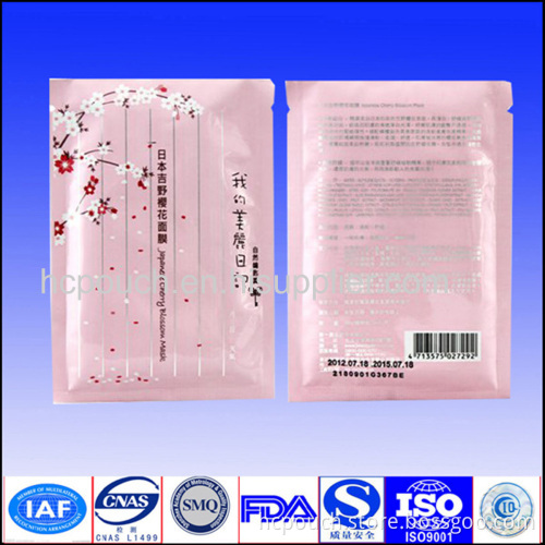 Hot Selling And High Quality Aluminum Foil Facial Mask Bag 
